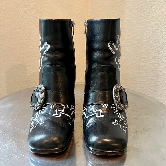 Coach X Keith Haring Western Moto Bootie - Picture 4 of 11